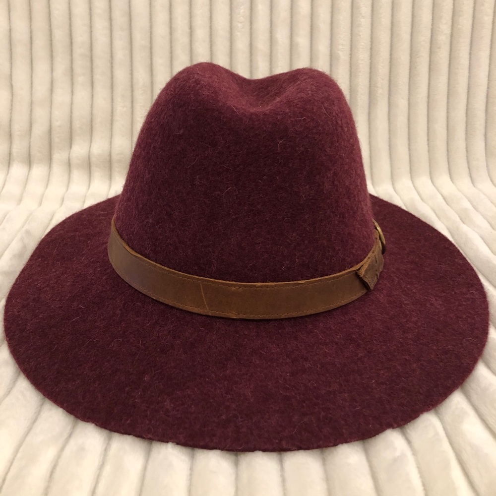 Frye Harness Wool Felt Tall Crown Fedora Hat NWT - Picture 5 of 10